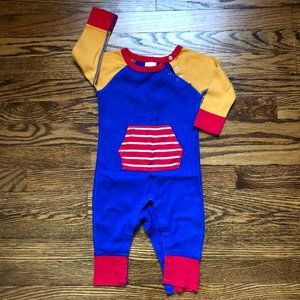 long sleeve romper with kanga pocket